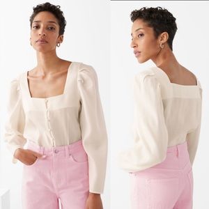 & Other Stories Cream Blouse